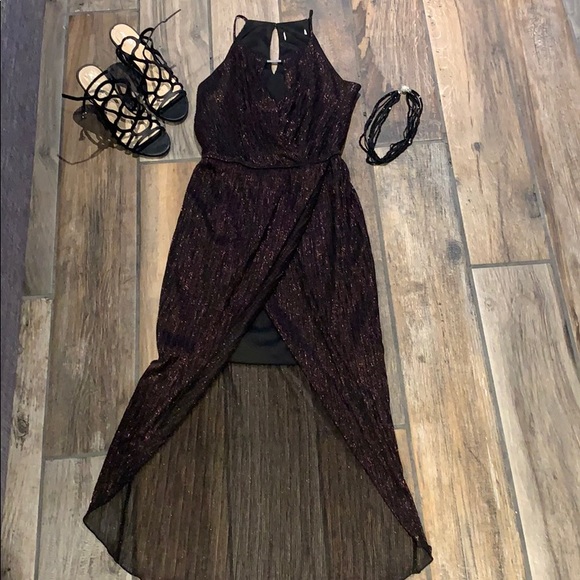 EUC- High/low shimmer dress - Picture 3 of 5